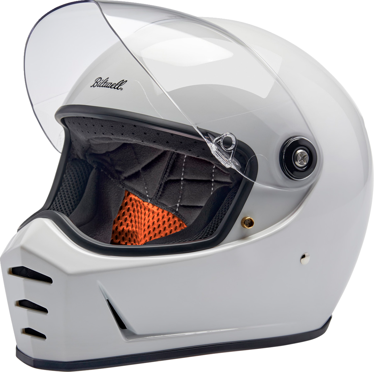 BILTWELL Lane Splitter Helmet - Gloss White - XS 1004-104-501