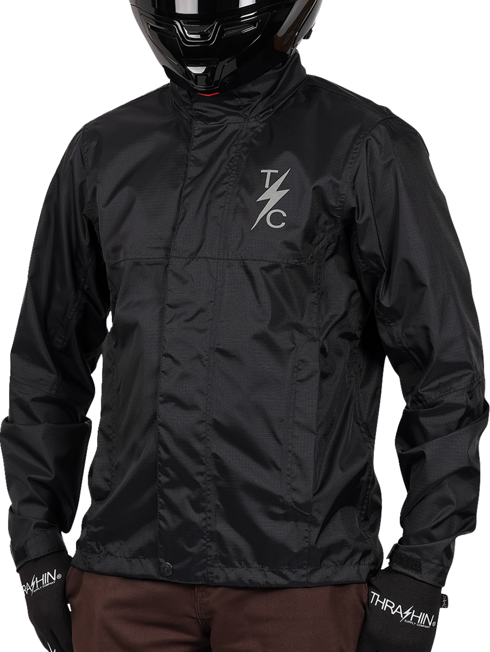 THRASHIN SUPPLY CO. Mission WP Rain Jacket - Black - XL TMJ-15-11