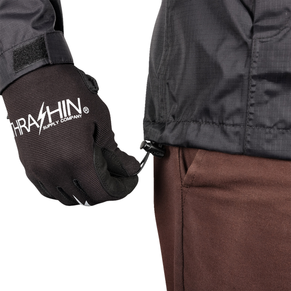 THRASHIN SUPPLY CO. Mission WP Rain Jacket - Black - Large TMJ-15-10