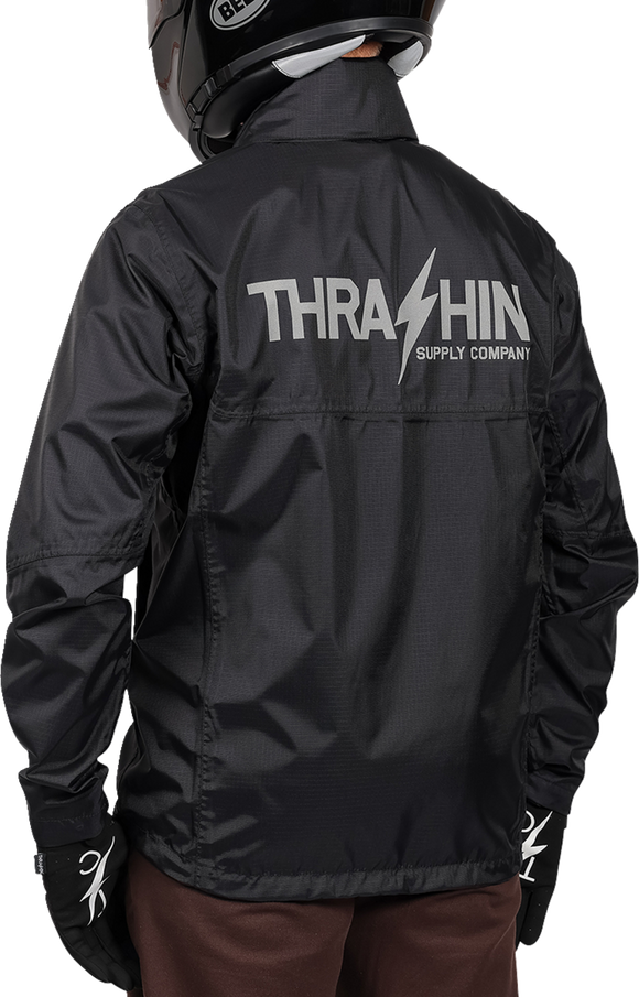 THRASHIN SUPPLY CO. Mission WP Rain Jacket - Black - Large TMJ-15-10