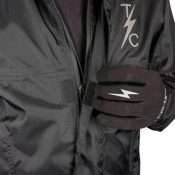 THRASHIN SUPPLY CO. Mission WP Rain Jacket - Black - Large TMJ-15-10