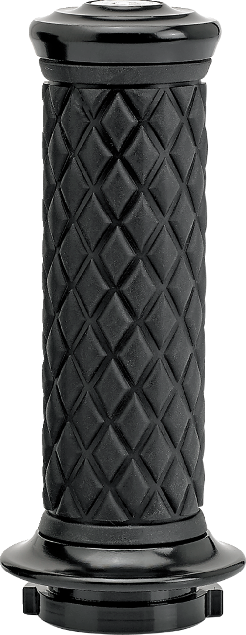 BILTWELL Alumicore Grips - TBW - Black 6608-201-01