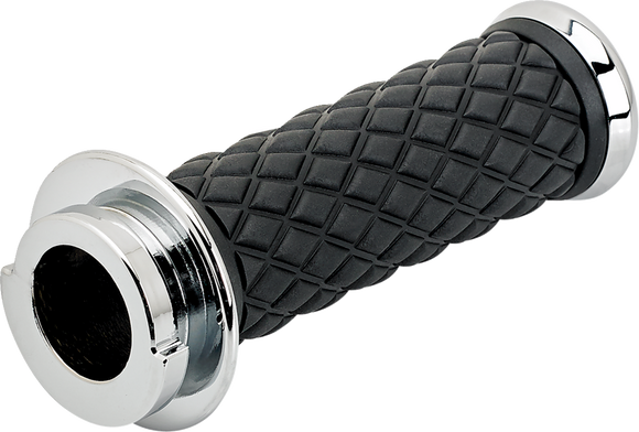 BILTWELL Alumicore Grips - TBW - Chrome 6608-105-01