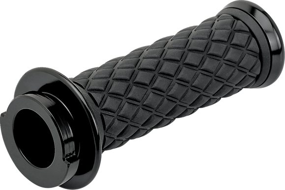 BILTWELL Alumicore Grips - TBW - Black 6608-201-01