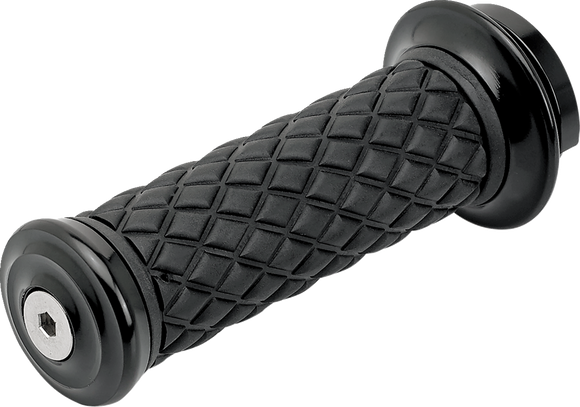 BILTWELL Alumicore Grips - TBW - Black 6608-201-01