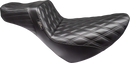 LE PERA Tailwhip Daddy Long Legs Low Rider Seat - Double Diamond - Black - FL/FX '18-'24 LYR-580DLDD