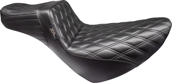 LE PERA Tailwhip Daddy Long Legs Low Rider Seat - Double Diamond - Black - FL/FX '18-'24 LYR-580DLDD