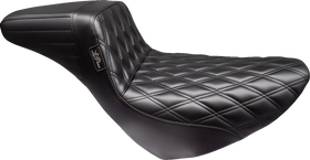 LE PERA Kickflip Daddy Long Legs Low Rider Seat - Double Diamond - Black - FL/FX '18-'24 LYR-590DLDD