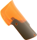 KLOCK WERKS Kolor Flare* Windshield - 8" - Orange - Indian KWW-04-0619