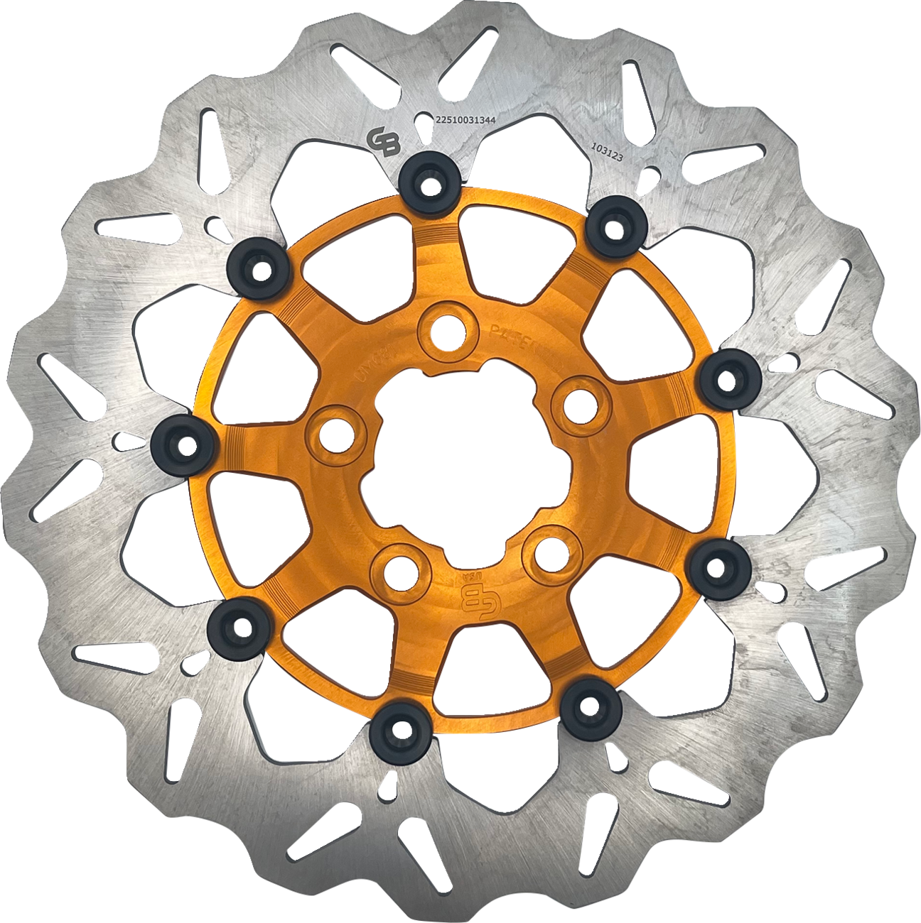 GBRAKES Brake Rotor - Rear - Orange DF681CW-O
