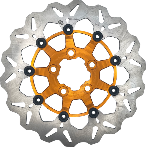 GBRAKES Brake Rotor - Rear - Orange DF681CW-O