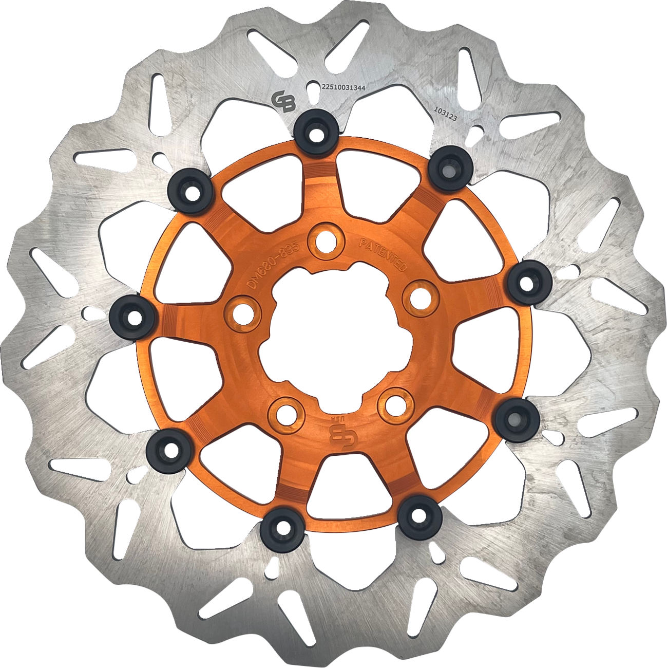 GBRAKES Brake Rotor - Front - Orange DF680CW-O