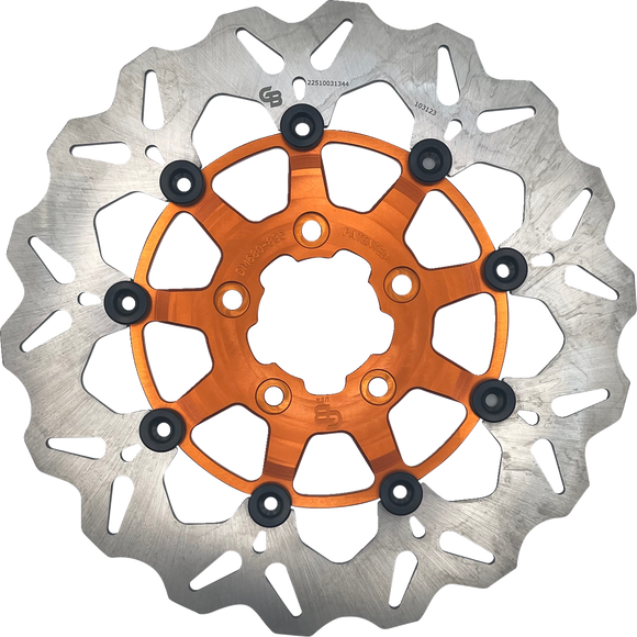 GBRAKES Brake Rotor - Front - Orange DF680CW-O