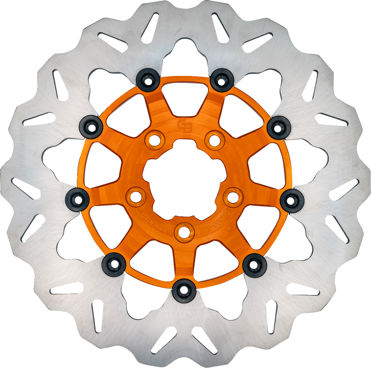 GBRAKES Brake Rotor - Front - Orange DF835CW-O