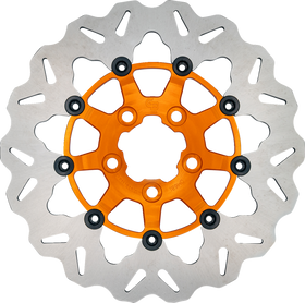 GBRAKES Brake Rotor - Rear - Orange DF681CWS-O