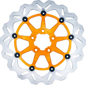 GBRAKES Brake Rotor - Front - Orange DF680CWS-O
