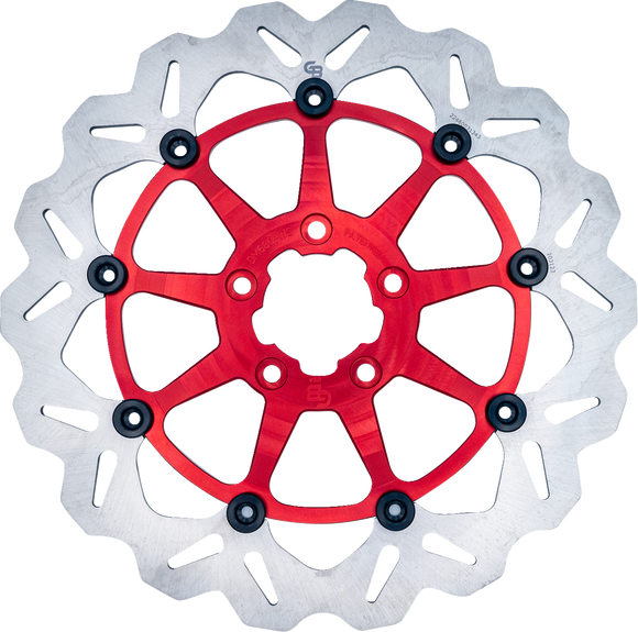 GBRAKES Brake Rotor - Front - Red DF680CWS-R