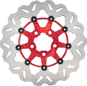 GBRAKES Brake Rotor - Rear - Red DF681CWS-R