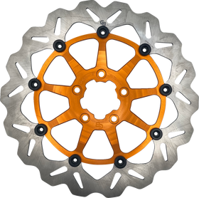 GBRAKES Brake Rotor - Front - Orange DF680CWSS-O