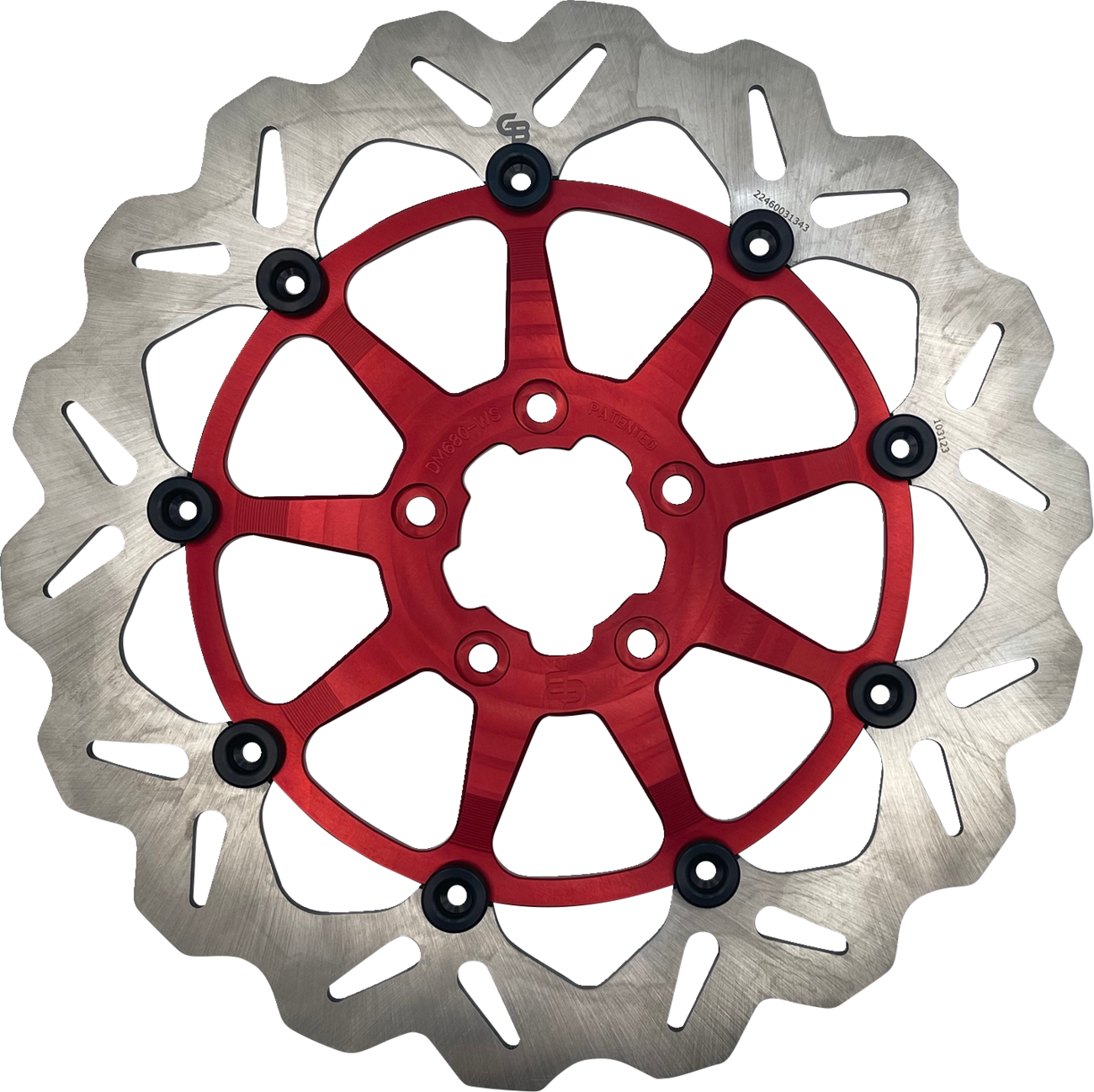 GBRAKES Brake Rotor - Front - Red DF680CWSS-R