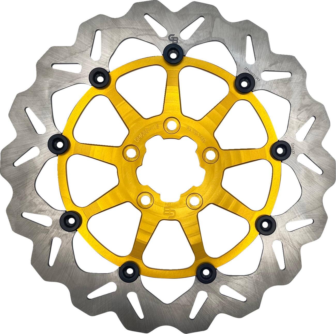 GBRAKES Brake Rotor - Front - Gold DF680CWSS-G