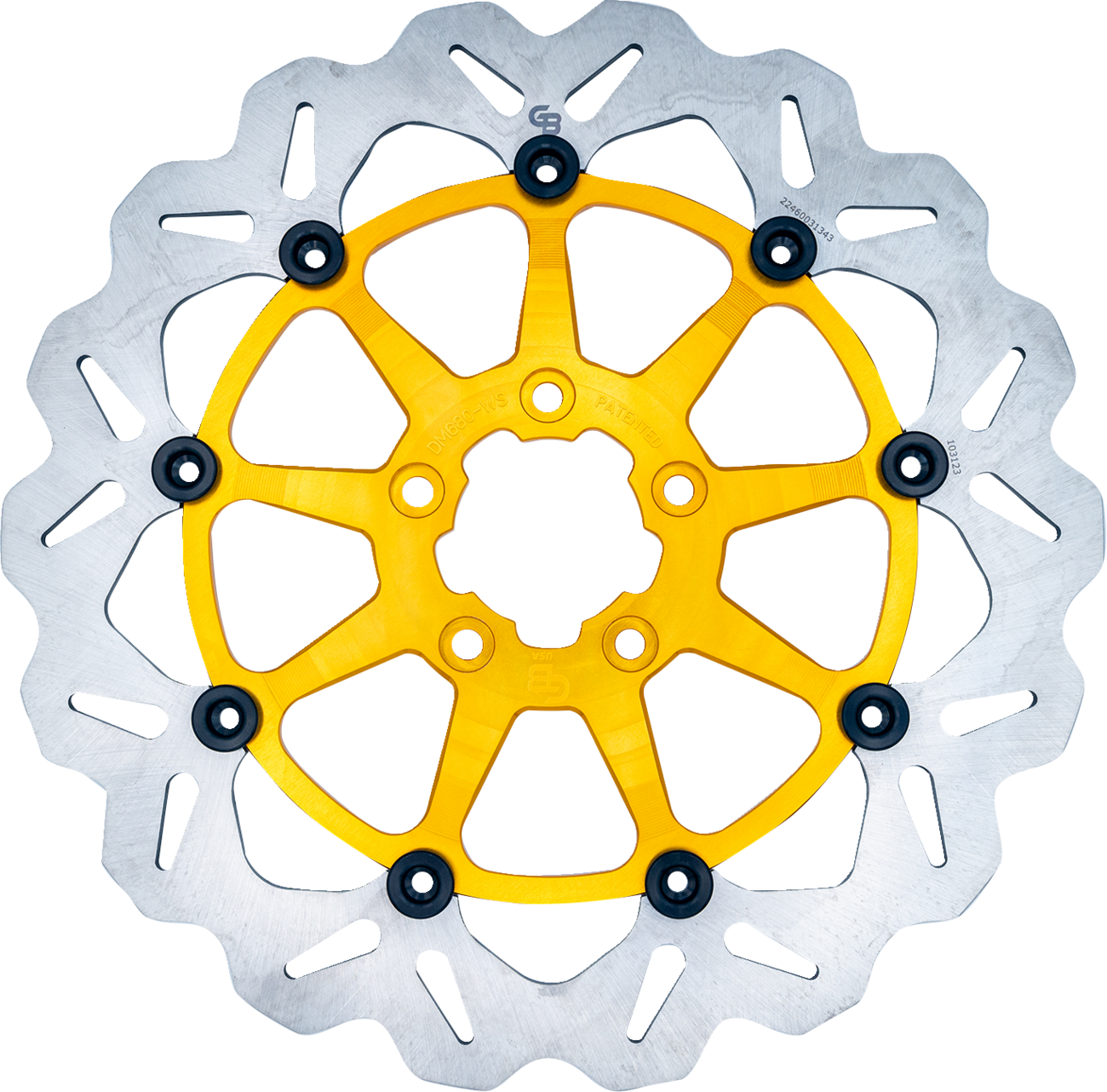 GBRAKES Brake Rotor - Front - Gold DF680CWS-G
