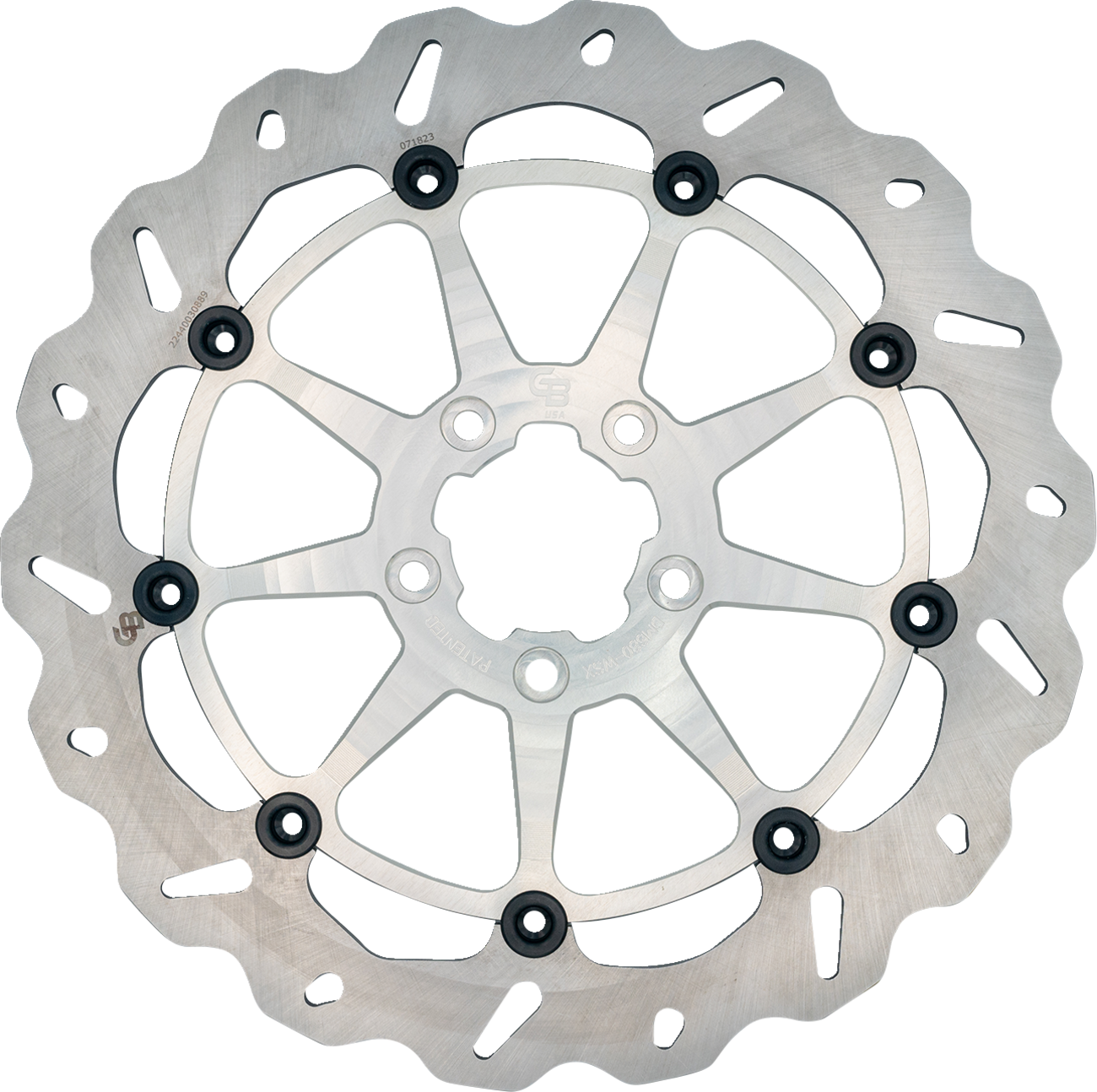 GBRAKES Brake Rotor - Front - Silver DF680CWSX-C