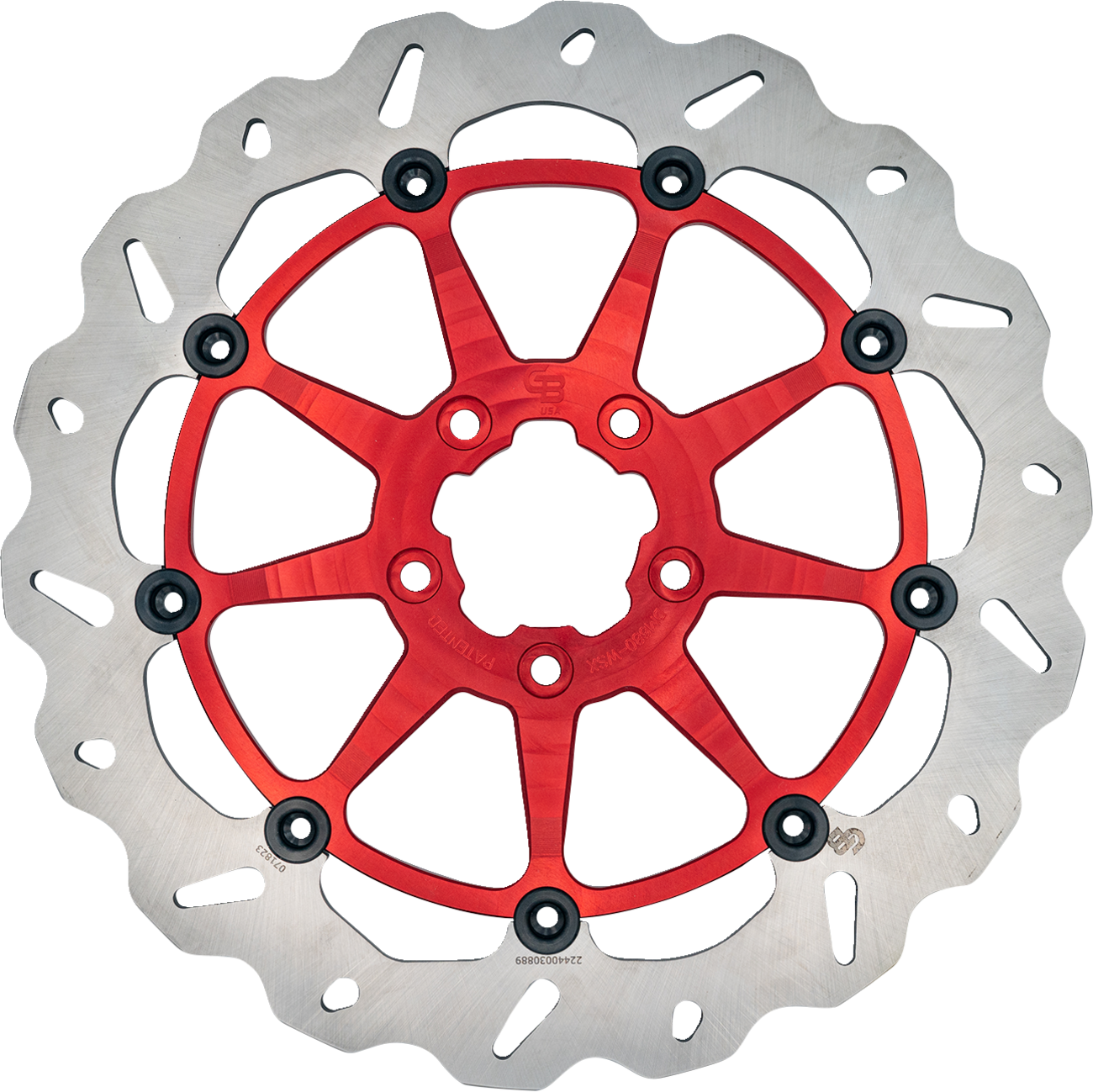 GBRAKES Brake Rotor - Front - Red DF680CWSX-R