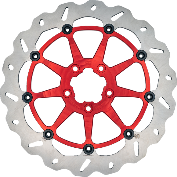 GBRAKES Brake Rotor - Front - Red DF680CWSX-R