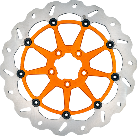 GBRAKES Brake Rotor - Front - Orange DF680CWSX-O