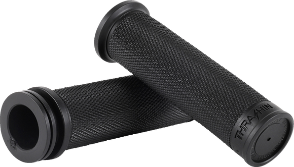 THRASHIN SUPPLY CO. Moto Grips - 1" - Slim - Black TSC-2711-1