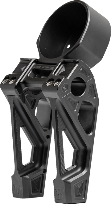 KODLIN USA Fastback Risers - Includes Clamp & Gauge Bracket - 6" - Black K55132