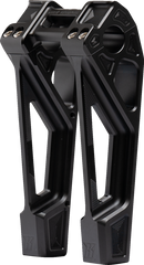 KODLIN USA Fastback Risers - Includes Clamp - 8" - Black K55128