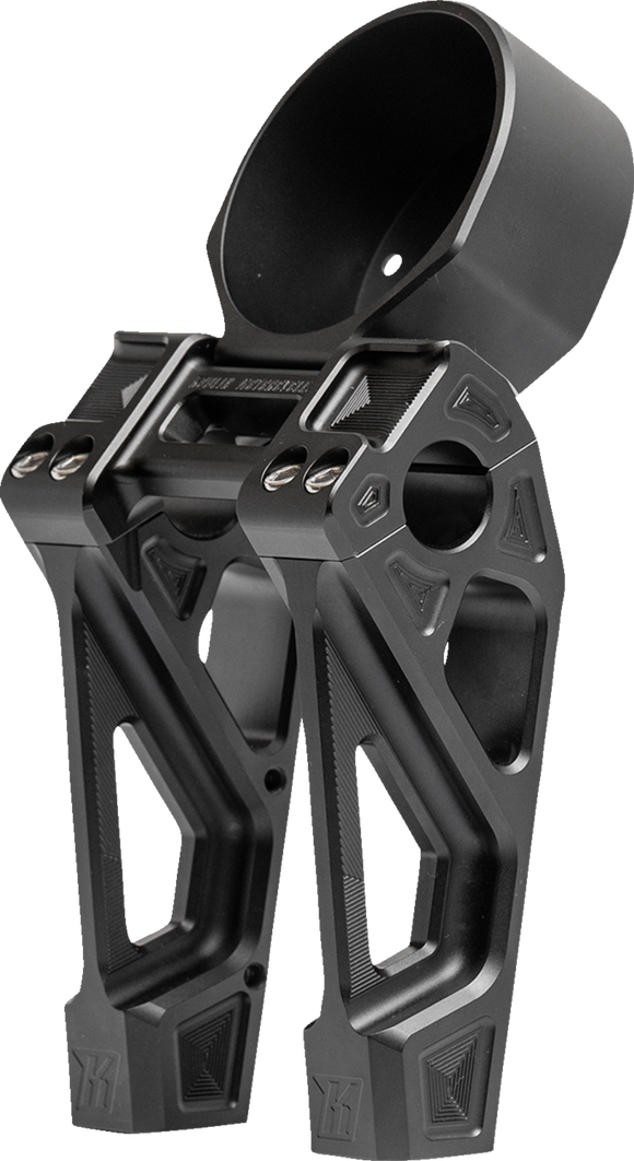 KODLIN USA Fastback Risers - Includes Clamp - 6" - Black K55129