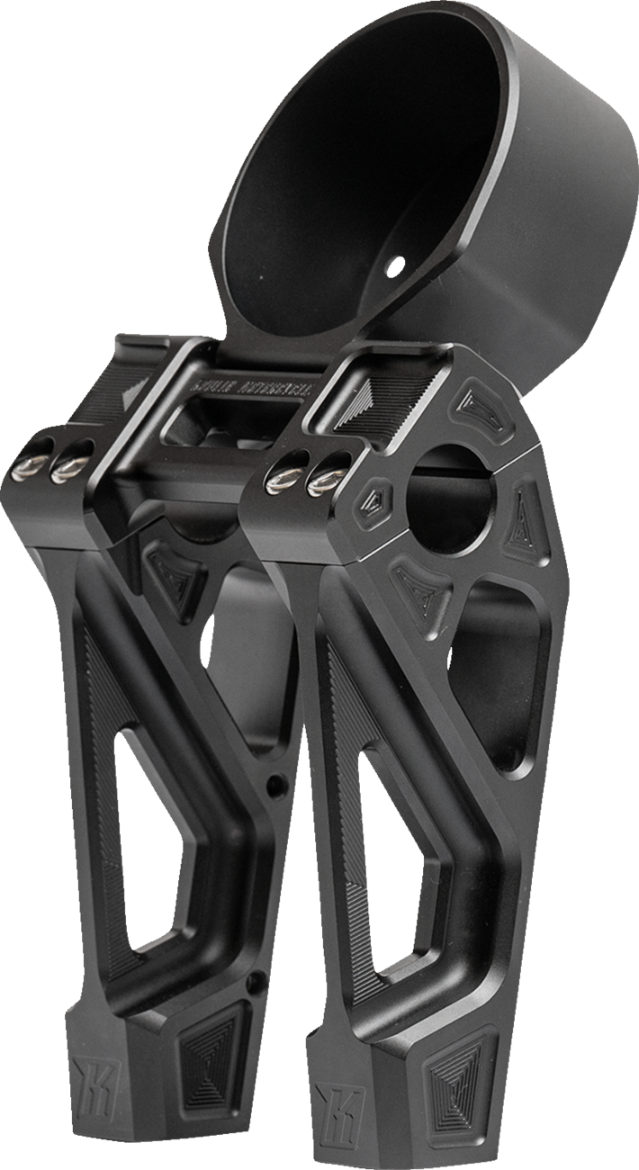 KODLIN USA Fastback Risers - Includes Clamp - 6" - Black K55129