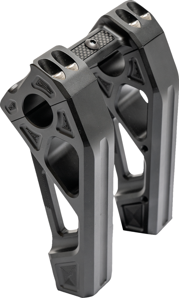 KODLIN USA Fastback Risers - Includes Clamp - 6" - Black K55129