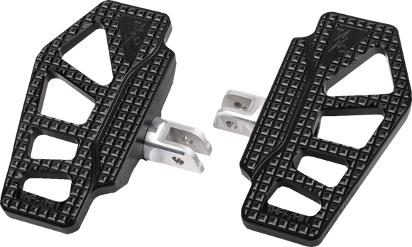 THRASHIN SUPPLY CO. Apex Mini Floorboards - Front - Black TSC-2217-1-SF