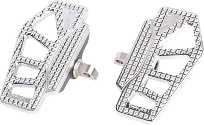 THRASHIN SUPPLY CO. Apex Mini Floorboards - Chrome TSC-2217-3-D