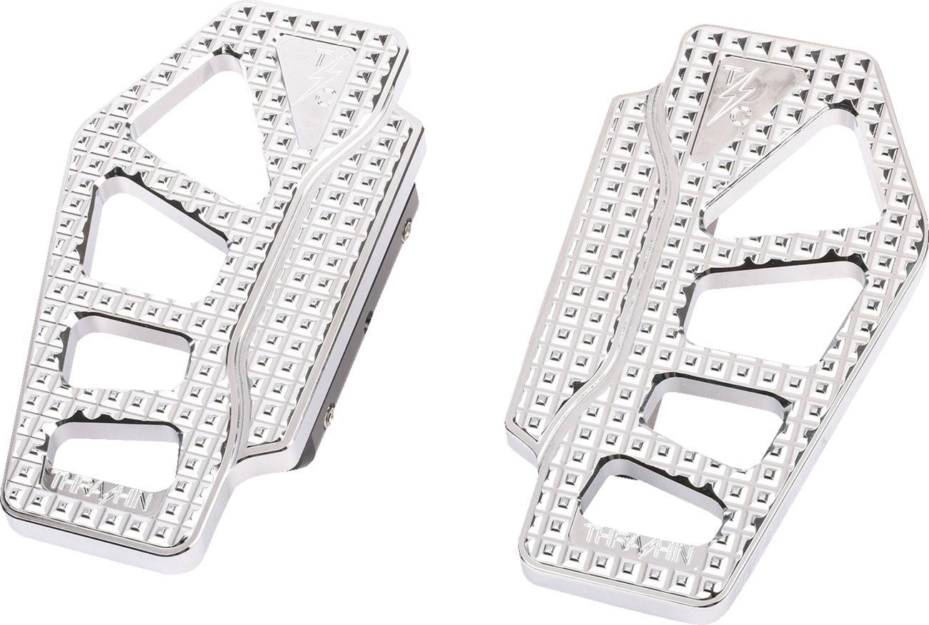 THRASHIN SUPPLY CO. Apex Mini Floorboards - Passenger - Chrome TSC-2217-3-BR