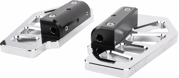 THRASHIN SUPPLY CO. Apex Mini Floorboards - Passenger - Chrome TSC-2217-3-BR