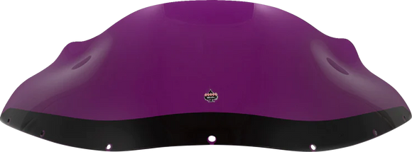KLOCK WERKS Kolor Flare* Windshield - 9" - Purple - FXRP KWW-02-0617