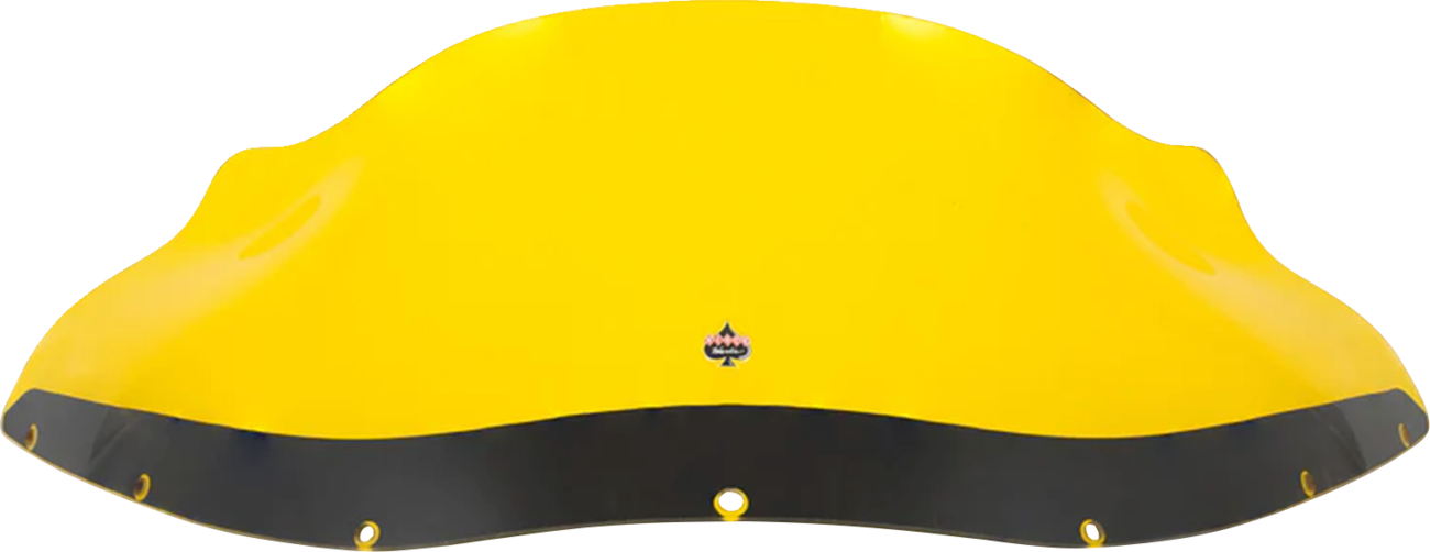 KLOCK WERKS Kolor Flare* Windshield - 9" - Yellow - FXRP KWW-02-0616