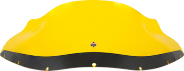 KLOCK WERKS Kolor Flare* Windshield - 9" - Yellow - FXRP KWW-02-0616