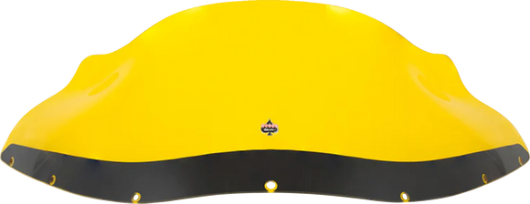 KLOCK WERKS Kolor Flare* Windshield - 9" - Yellow - FXRP KWW-02-0616