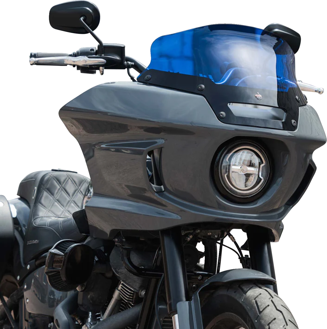 KLOCK WERKS Kolor Flare* Sport Windshield - 6" - Blue - FXLRST KWW-02-0626