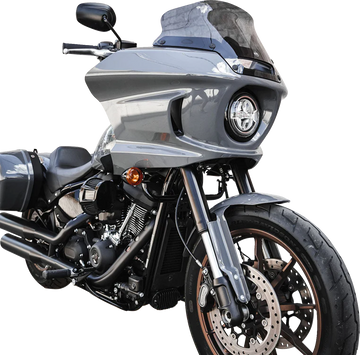 KLOCK WERKS Flare* Windshield - 8" - Dark Smoke - FXLRST KWW-02-0621