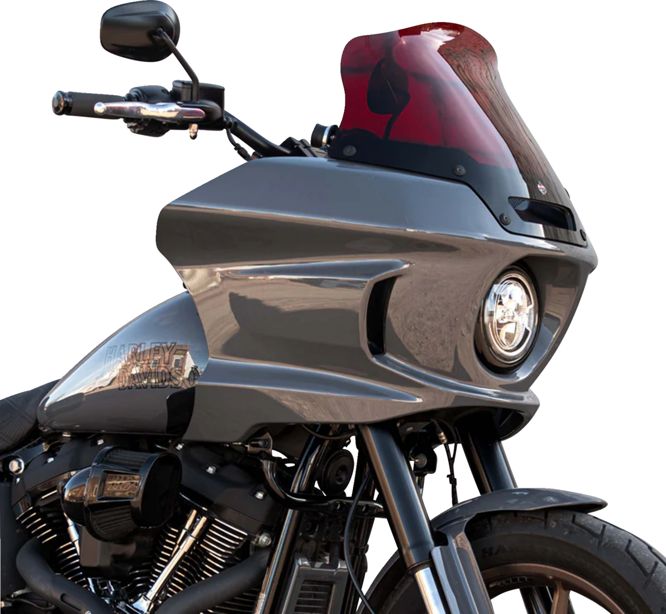 KLOCK WERKS Kolor Flare* Sport Windshield - 8" - Red - FXLRST KWW-02-0629