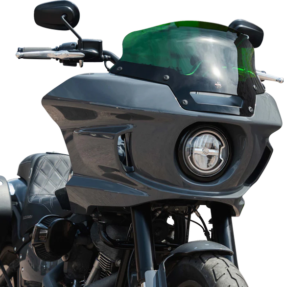 KLOCK WERKS Kolor Flare* Sport Windshield - 6" - Green - FXLRST KWW-02-0625