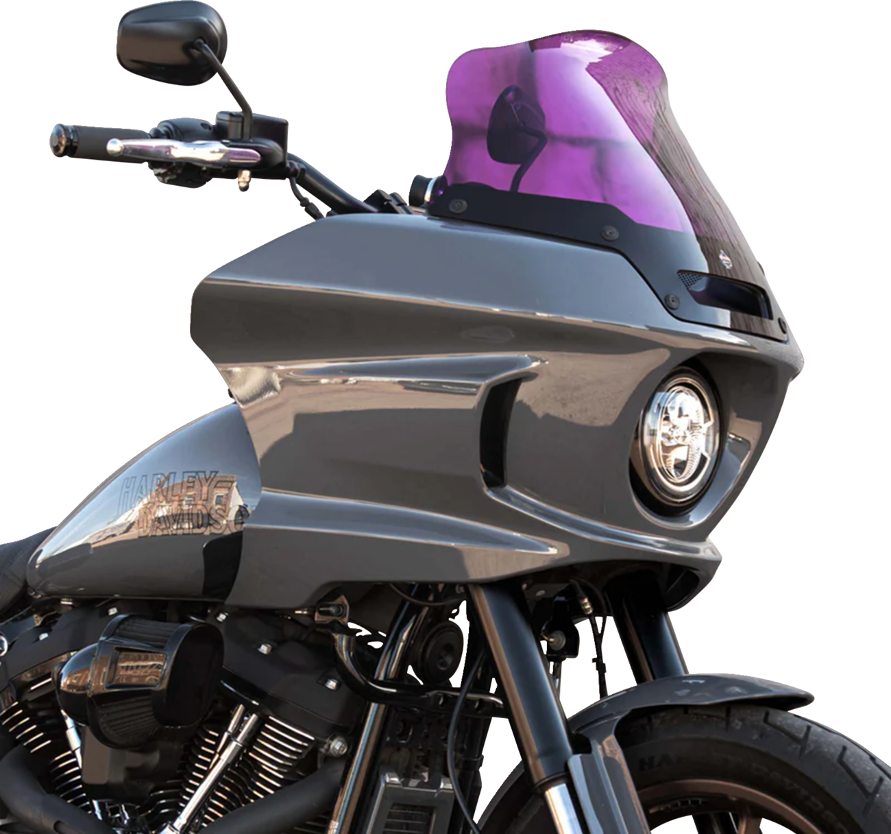KLOCK WERKS Kolor Flare* Sport Windshield - 8" - Purple - FXLRST KWW-02-0634