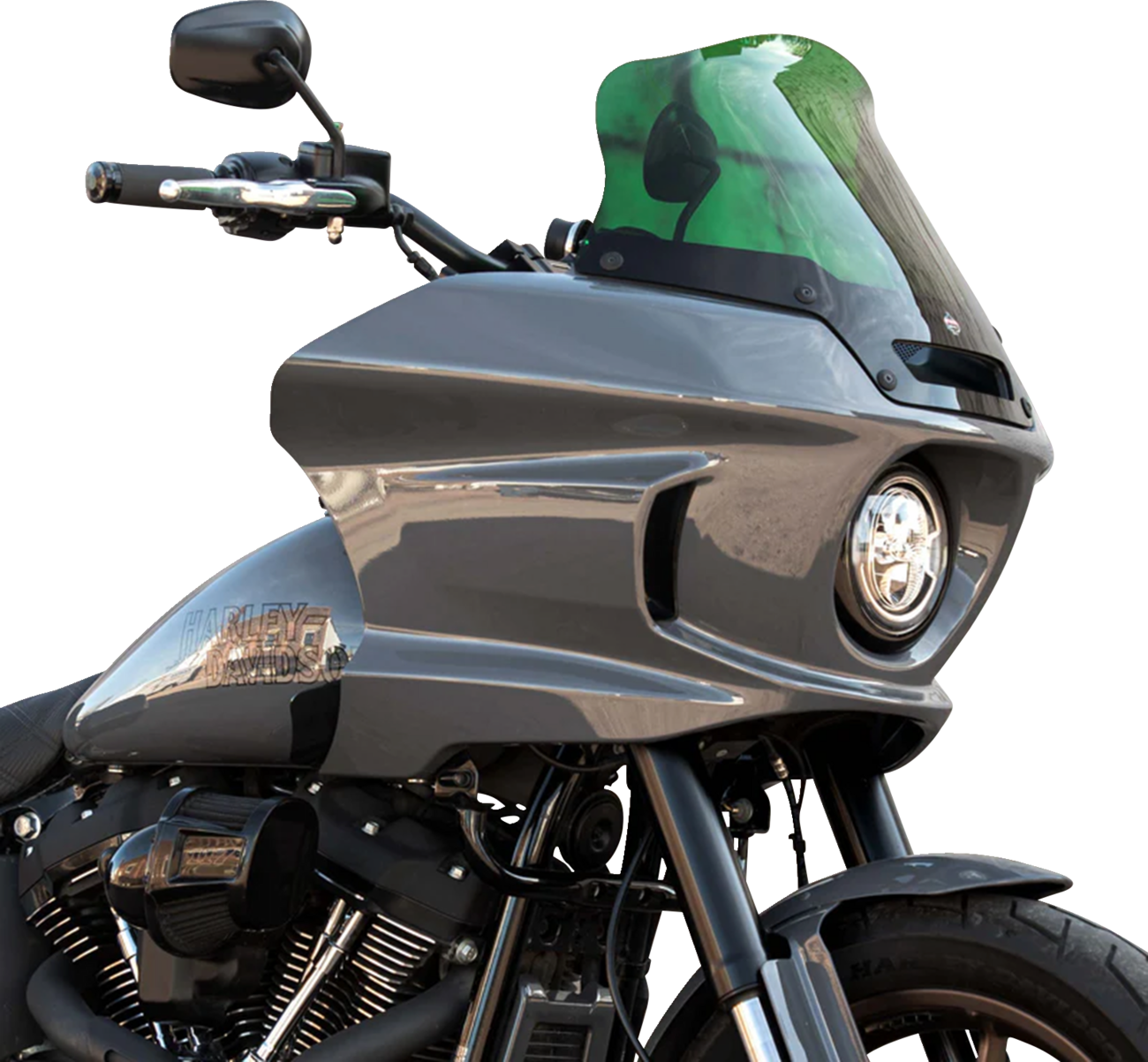 KLOCK WERKS Kolor Flare* Sport Windshield - 8" - Green - FXLRST KWW-02-0632